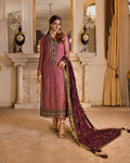 EID COLLECTION Onion Color Georgette Unstitched Pakistani Suits