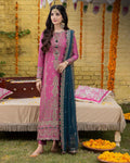 EID COLLECTION Neon Pink Color Georgette Unstitched Pakistani Suits