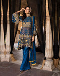 Classy Navy Blue Color Georgette Unstitched Pakistani Palazzo Suit