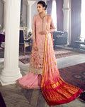 Pink Color Wedding Wear Unstitched Pakistani Heavy Palazzo Suits