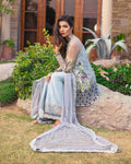 Glorious Gray Color Fox Georgette Unstitched Pakistani Suit
