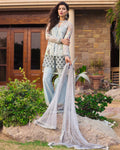 Glorious Gray Color Fox Georgette Unstitched Pakistani Suit