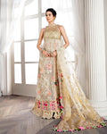 Off white Color Wedding Wear Unstitched Pakistani Heavy Palazzo Suits