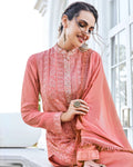 Light Pink Color Festive Wear Pakistani Palazzo Suit with Dupatta