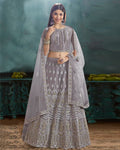Purple Color Wedding Wear NET Lehenga & Blouse with Dupatta