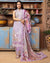Sunset Purple Color Unstitched Cotton Self Embroidery Lawn Pakistani Suit