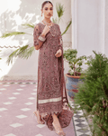 Onion Color Georgette Unstitched Pakistani Salwar Suits