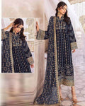 Blue Color Georgette Unstitched Pakistani Salwar Kameez Suit