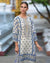 Off White and Blue Color Unstitched Cotton Embroidery Work Pakistani Lawn Suits