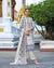 Off White and Blue Color Unstitched Cotton Embroidery Work Pakistani Lawn Suits