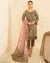 Brown Color Georgette Unstitched Pakistani Salwar Kameez Suit