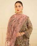 Brown Color Georgette Unstitched Pakistani Salwar Kameez Suit