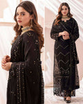 Slate Black Color Party Wear Georgette Sequence  Work Unstitched Pakistani Suits