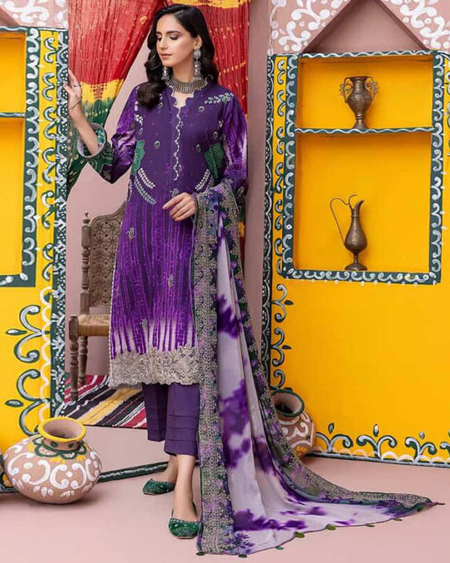 Purple Color Winter Wear Unstitched Pashmina Printed Pakistani Suits fashionnaari Purple Color Winter Wear Unstitched Pashmina Printed Pakistani Suits fashionnaari