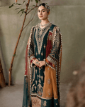 Peacock Green Color Bridal Wear Georgette Unstitched Pakistani Salwar Suits