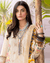 Eid Lawn Collection Off White Color Unstitched Cotton Self Embroidery Work Lawn Pakistani Suits