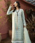 ADAN LIBAAS Olive Green Color Unstitched Cotton Self Embroidery Work Lawn Pakistani Suits