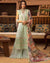 Light Green Color Unstitched Cotton Self Embroidery Work Lawn Pakistani Salwar Suits