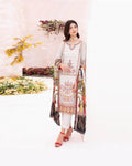 CHEVERON Off White Color Unstitched Cotton Self Embroidery Work Printed Lawn Pakistani Suits