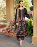 CHEVRON Black Color Unstitched Pure Cotton Self Embroidery Work Lawn Pakistani Salwar Suits
