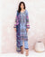 CHEVERON Sky Blue Color Unstitched Cotton Printed Lawn Pakistani Suits