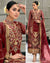 Maroon Color Fox Georgette Unstitched Pakistani Salwar Kameez Suit
