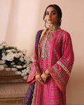 Magenta Pink Color Unstitched Cotton Embroidery Work Pakistani Lawn Suit