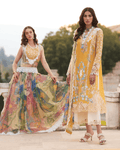 MUSHQ Cyber Yellow Color Unstitched Cotton Self Embroidery Work Lawn Pakistani Suits