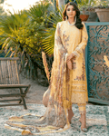Firdous Ombre Yellow Color Unstitched Cotton Self Embroidery Work Lawn Pakistani Salwar Suits