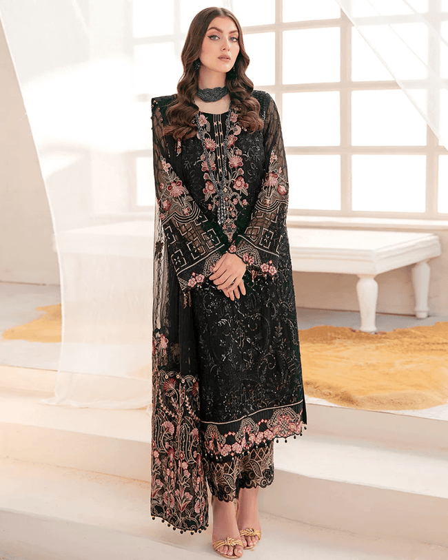 Black pakistani party dresses deals