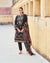 Black Color Pure Cotton UnstitchedSelf Embroidery WorkPakistani Lawn Suits