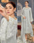 EID COLLECTION 2024 Silver Gray Color Georgette Unstitched Pakistani Salwar Kameez Suits