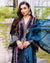 Summer Collection ADAN LIBAS Black Color Party Wear Unstitched Cotton Lawn Pakistani Salwar Suits