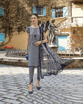 Mprint Spring Summer Collection Navy Blue Color Unstitched Cotton Printed Pakistani Suits