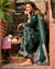 Dark Green Color Party Wear Unstitched Rayon Cotton Pakistani Lawn Suits