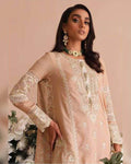 Light Peach Color Unstitched Cotton Embroidery Work Pakistani Lawn Suit