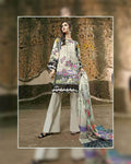 MARIAB Beige Color Unstitched Pure Satin Digital Printed Pakistani Suits