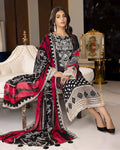 EID COLLECTION 2023 Black and Pink Color Unstitched Cotton Printed Lawn Pakistani Salwar Suits