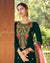 Blissful Green Colored Party Wear Unstitched Sarara Suit