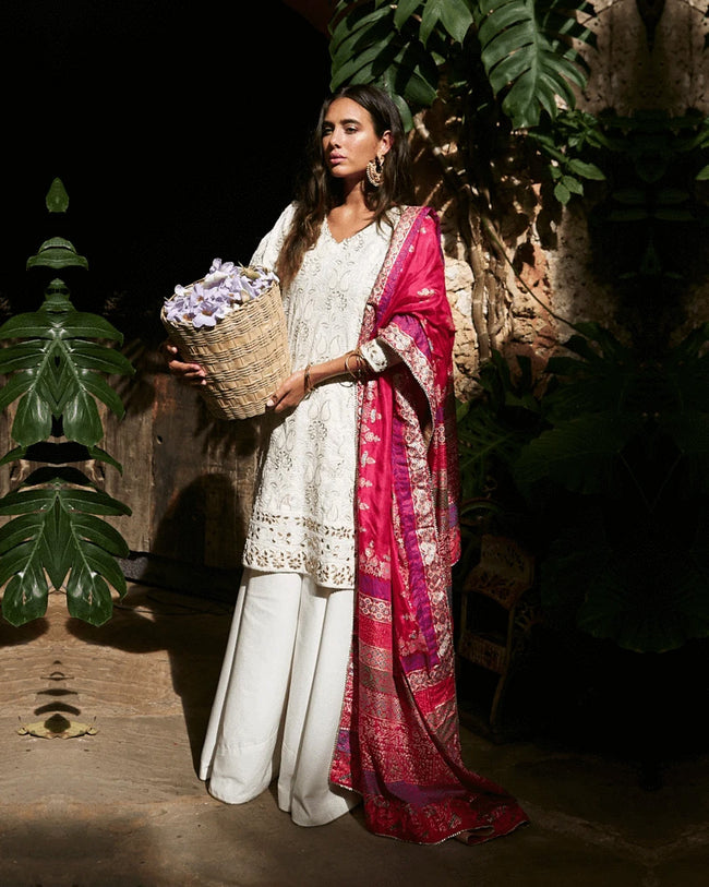 Appealing Off-White Color Pure Cotton Lawn Printed Pakistani Suit