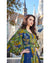 Blue-Green Multi-Colored Rayon Frock Style Embroidery Printed Kurti