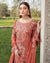 Dark Orange Colored Georgette Unstitched Pakistani Salwar Kameez Suits