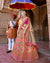 Multicolor Pink Color Wedding Wear Silk Jacquard Floral Woven Lehenga Choli