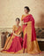 Pink Color Festive Wear Heavy Banarasi Silk Saree With Double Blouse