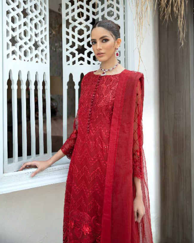 Incia Chiffon Collection-02-RUBY WOO-100% Original Dress Material Paki fashionnaari Incia Chiffon Collection-02-RUBY WOO-100% Original Dress Material Paki fashionnaari