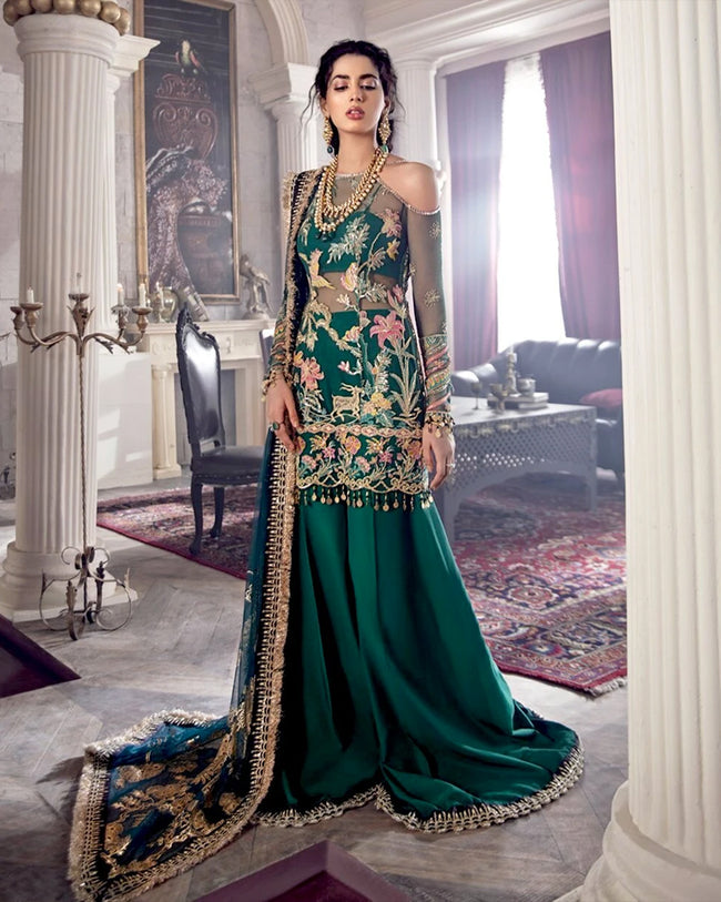 Buy Sharara Suit Pakistani Bridal |☞ Maharani Designer Boutique
