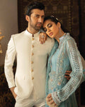 Light Sea Green Color Festive Wear Unstitched Pakistani Stylish Suits