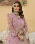 Pink Colored NETTED Unstitched Pakistani Salwar Kameez Suits