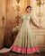 Beige Color Party Wear Georgette With Embroidery Work Lehenga Style Suit
