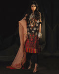 Black Color Jam Cotton Unstitched Printed Pakistani Salwar Kameez Suits